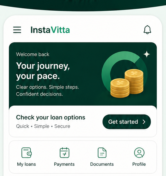 Preview of the InstaVitta Android app home screen